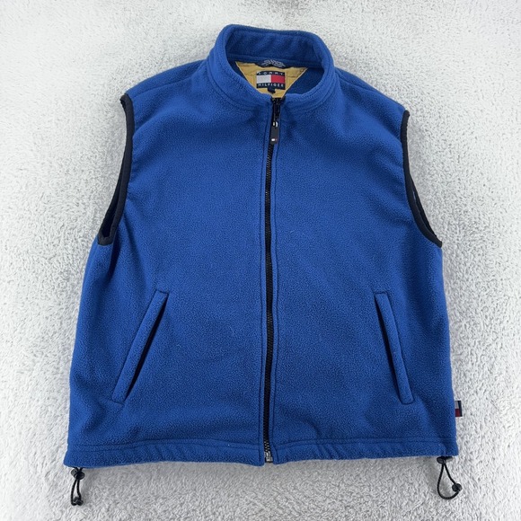 Tommy Hilfiger Other - Vintage Tommy Hilfiger Fleece Vest Mens L/XL Blue Full Zip Hiking Outdoors 00s